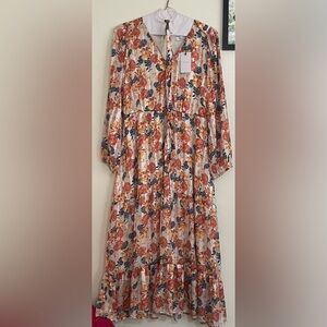 Anthropologie Greylin Floral Multicolor Dress